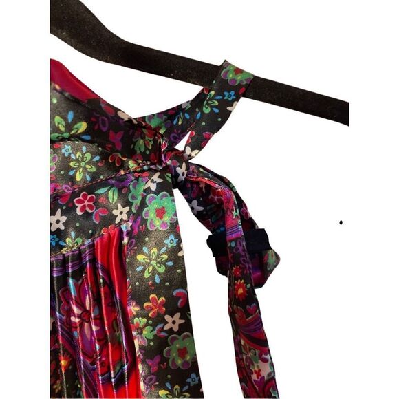 NWT Karachic Women’s Paisley Print Sleeveless Pleated midi Dress OSFM - Picture 4 of 6